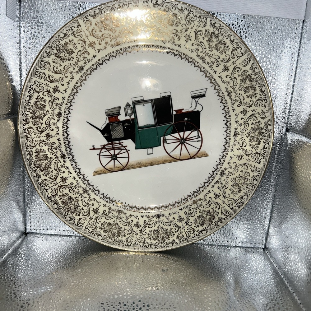 VNTG: Imperial plate, Salem China‎ Company, 23 Karat Gold Plate. Service Plate